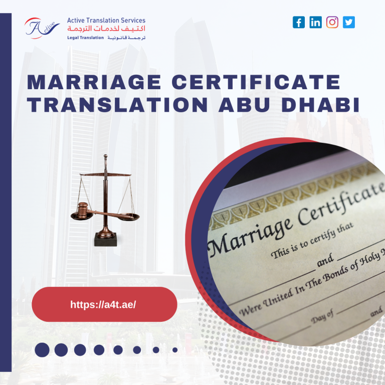 marriage certificate translation abu dhabi