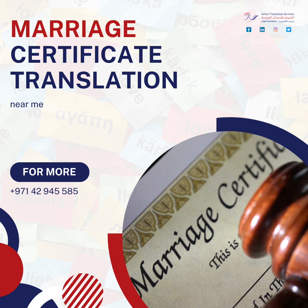 marriage certificate translation near me