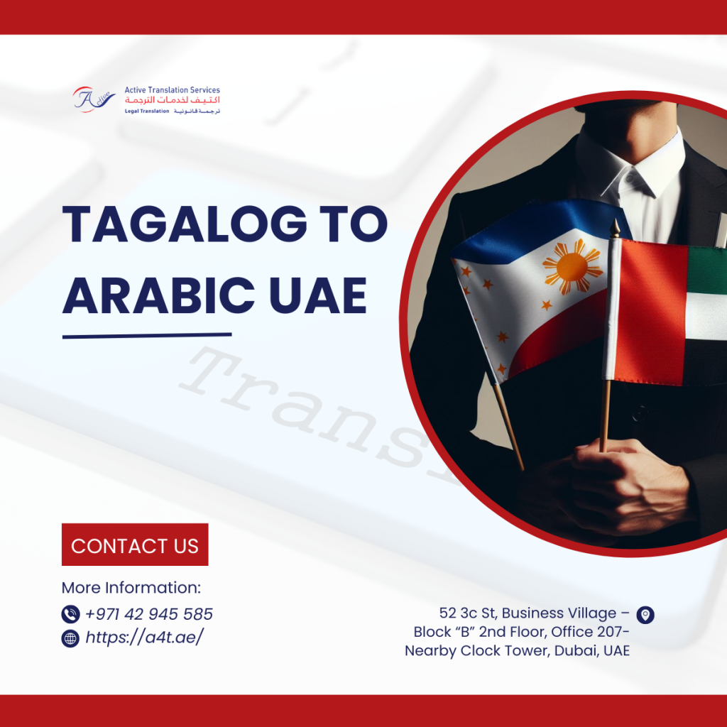 Tagalog to Arabic UAE