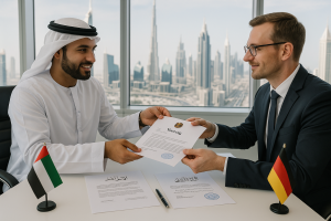 UAE–Germany business collaboration supported by translation